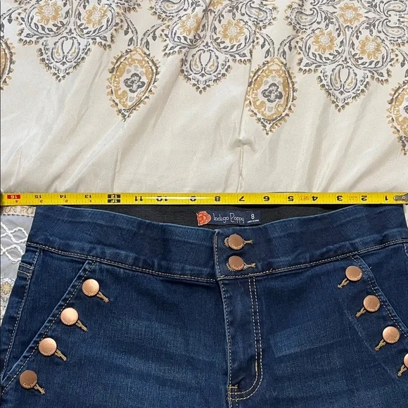Indigo Poppy Skinny Jeans - Sz 8 - Picture 5 of 6